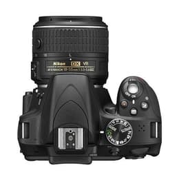 Reflex - Nikon D3300 + AF-S Objektiv 18-55mm VR II - Schwarz