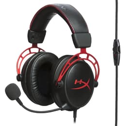 Hyperx Cloud Alpha Kopfhörer gaming kabelgebunden mit Mikrofon - Schwarz/Rot