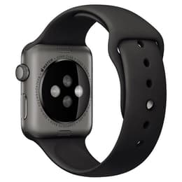 Apple Watch (Series 1) 42 mm - Aluminium Space Grau - Sportarmband Schwarz