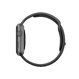 Apple Watch (Series 1) 42 mm - Aluminium Space Grau - Sportarmband Schwarz