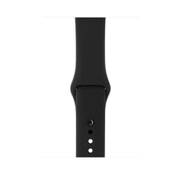 Apple Watch (Series 3) GPS + Cellular 42 mm - Aluminium Space Grau - Sportarmband Schwarz