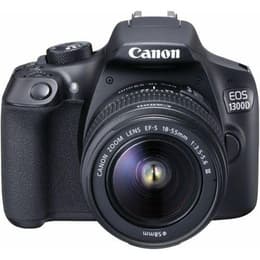 Reflex Canon EOS 1300D - Schwarz + Objektiv 18-55 mm EF-S IS