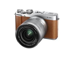 Hybridkamera Fujifilm X-M1 - Braun + Objektiv Fujifilm Fujinon XC 16-50 mm 1: 3,5-5,6 OIS II