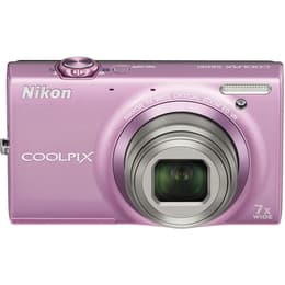 Kompaktkamera Nikon CoolPix S6100 Rosa + Objektiv Nikon Nikkor 7x Wide Optical Zoom ED VR 28-196 mm f/3.7-5.6