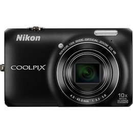 Kompakt Kamera Nikon Coolpix S6300 - Schwarz + Objektiv Nikon Nikkor 10x Wide Optical Zoom ED VR 25-250 mm f/3.2-5.8