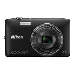 Kompact - Nikon Coolpix S3500 - Schwarz