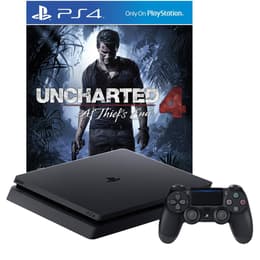 PlayStation 4 Slim 500GB - Schwarz + Uncharted 4