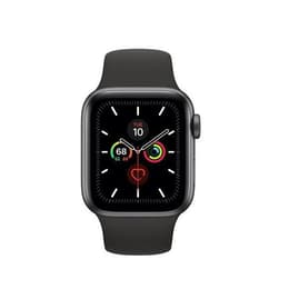 Apple Watch (Series 5) GPS + Cellular 44 mm - Titan Schwarz - Sportarmband Schwarz