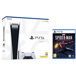 PlayStation 5 825GB - Weiß + Spider-Man Miles Morales