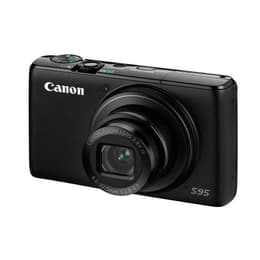 Kompaktkamera - Canon PowerShot S95 - Schwarz + Objektive Zoom - 6 - 22.5 mm - f/2.0-4.9