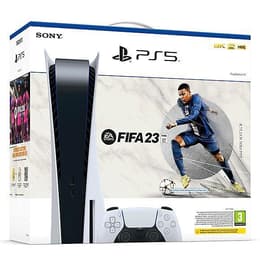 PlayStation 5 825GB - Weiß/Schwarz + FIFA 23