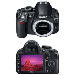 Reflexkamera - NIKON D3100 Ohne Objektiv - Schwarz