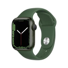 Apple Watch (Series 7) GPS 41 mm - Aluminium Grün - Sportarmband Grün