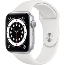 Apple Watch (Series 6) GPS 40 mm - Aluminium Silber - Sport loop Weiß