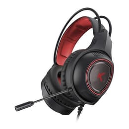 Ksix Drakkar Kopfhörer gaming kabelgebunden mit Mikrofon - Schwarz/Rot