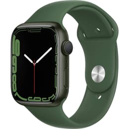 Apple Watch (Series 7) GPS + Cellular 45 mm - Aluminium Grün - Sportarmband Grün