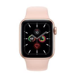 Apple Watch (Series 6) GPS 44 mm - Rostfreier Stahl Roségold - Sportarmband Rosa