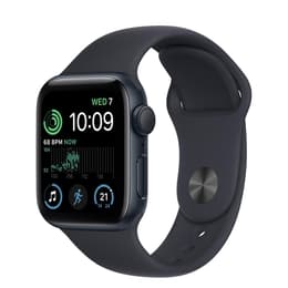 Apple Watch (Series SE) GPS 44 mm - Aluminium Schwarz - Sportarmband Schwarz