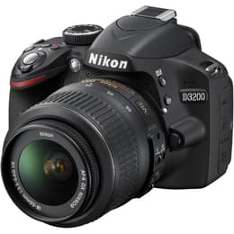 Spiegelreflex - Nikon D3200 - Schwarz + Objektiv AF-S DX Nikkor 27-84mm f/3.5-5.6G VR II
