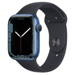 Apple Watch (Series 7) GPS 45 mm - Aluminium Blau - Sportarmband Blau