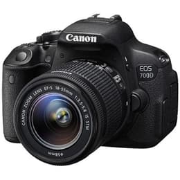Spiegelreflex - Canon EOS 700D Schwarz + Objektivö Canon EF-S 18-55mm f/3.5-5.6 IS