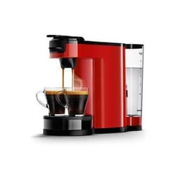 Kaffeepadmaschine Senseo kompatibel Philips Switch HD6592/81 1L - Rot/Schwarz