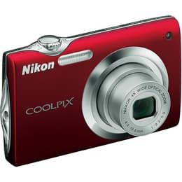 Kompakt Kamera Coolpix S3000 - Rot + Nikon Nikon Nikkor 4x Wide Optical Zoom 27-108 mm f/3.2-5.9 f/3.2-5.9