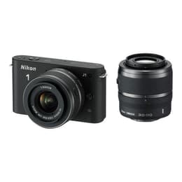 1 J1 - Schwarz + Nikon Nikkor 1 10-30mm f/3.5-5.6 VR + Nikkor 1 30-110mm f/3.8-5.6 VR f/3.5-5.6 + f/3.8-5.6