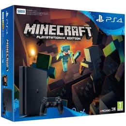 PlayStation 4 Slim 500GB - Schwarz + Minecraft