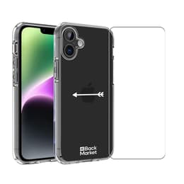 Back Market Hülle iPhone 17 und schutzfolie - 60 % Recycelter Kunststoff - Transparent