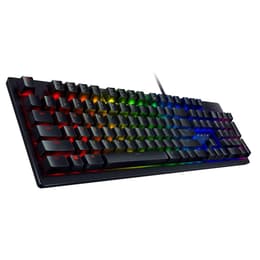 Razer Tastatur AZERTY Französisch Wireless mit Hintergrundbeleuchtung Huntsman