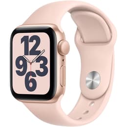 Apple Watch (Series SE) 2020 GPS 44 mm - Aluminium Gold - Sportarmband Rosa