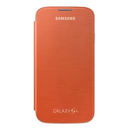 Hülle Galaxy S4 - Leder - Orange