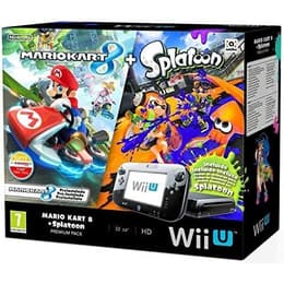 Wii U Premium 32GB - Schwarz + Mario Kart 8 + Splatoon
