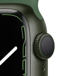 Apple Watch Series 7 (2021) GPS 41 mm - Aluminium Grün - Sportarmband Grün