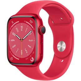 Apple Watch (Series 8) 2022 GPS 45 mm - Aluminium Rot - Sportarmband Rot
