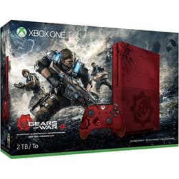 Xbox One S 2000GB - Rot - Limited Edition Gears of War 4 + Gears of War 4