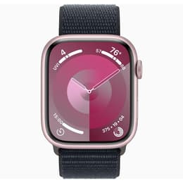 Apple Watch () 2023 GPS + Cellular 45 mm - Aluminium Rosé - Sport loop Midnight