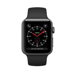 Apple Watch Series 3 (2017) GPS 42 mm - Aluminium Space Grau - Sportarmband Schwarz