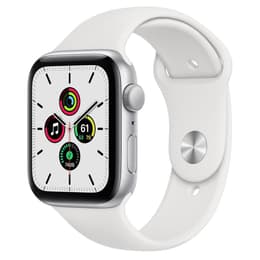 Apple Watch Series SE 1 (2020) GPS + Cellular 44 mm - Aluminium Silber - Sportarmband Weiß
