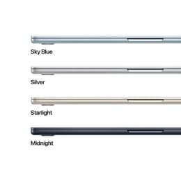MacBook Air 15" (2025) - Apple M4 mit 10‑Core CPU und 10-core GPU - 16GB RAM - SSD 256GB - Standard-Display - QWERTY - Englisch