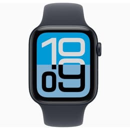 Apple Watch (2025) GPS + Cellular 44 mm - Aluminium Mitternacht - Sportarmband Midnight