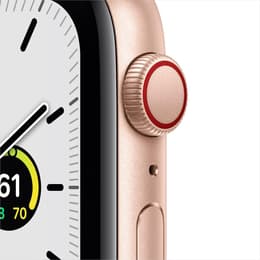 Apple Watch Series SE 1 (2020) GPS + Cellular 44 mm - Aluminium Gold - Sportarmband Rosé