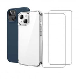 Hülle iPhone 14 und 2 schutzfolien - TPU - Transparent