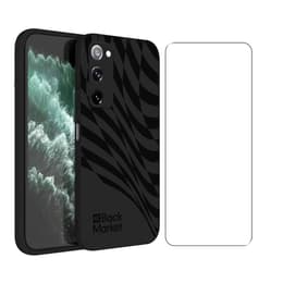 Back Market Hülle Galaxy S20 FE und schutzfolie - Recycelter Kunststoff - Schwarze Welle