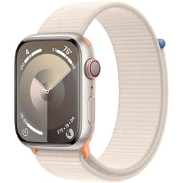 Apple Watch (Series 9) 2023 GPS + Cellular 45 mm - Aluminium Polarstern - Sport loop Polarstern