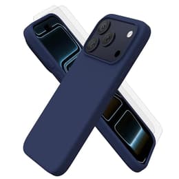 Hülle iPhone 17 Pro Max und 2 schutzfolien - Silikon - Blau