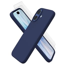 Hülle iPhone 17 und 2 schutzfolien - Silikon - Blau