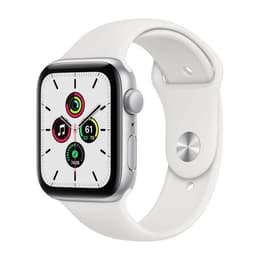 Apple Watch (Series 4) 2018 GPS + Cellular 40 mm - Aluminium Silber - Sportarmband Weiß