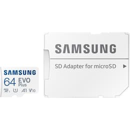 Carte Mémoire MicroSD Evo Plus 64GB Class 10 - 100 MB/S + Adaptateur SD Samsung USB-Stick